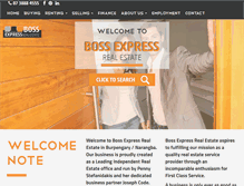 Tablet Screenshot of bossexpress.com.au